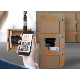 1 Reel of 100 M - Igus chainflex CFBUS.PUR Bus Cable, 4 Cores, 0.5 mm², Screened, 100m, Purple PUR Sheath, 20 AWG