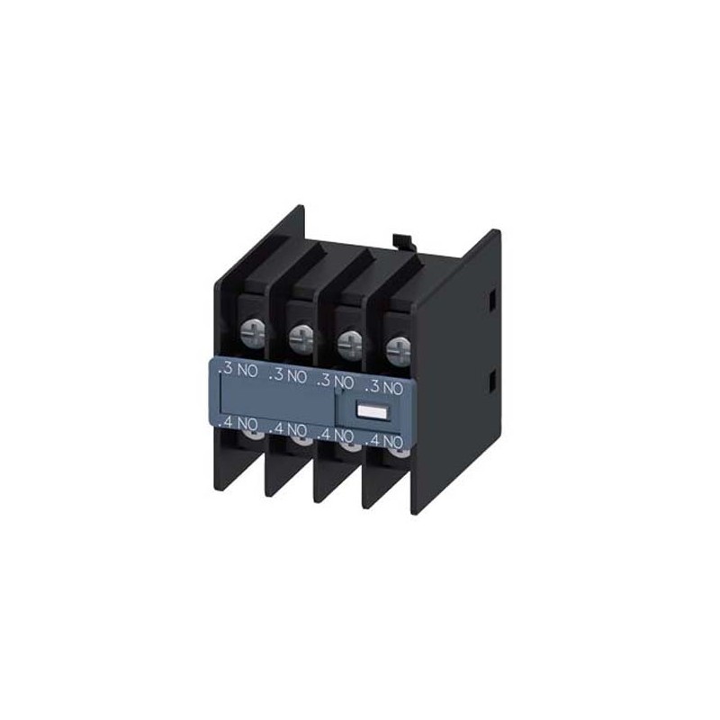 1 pcs - Siemens Auxiliary Switch Block, 4 Contact, 4NO, Snap-On, Sirius Innovation