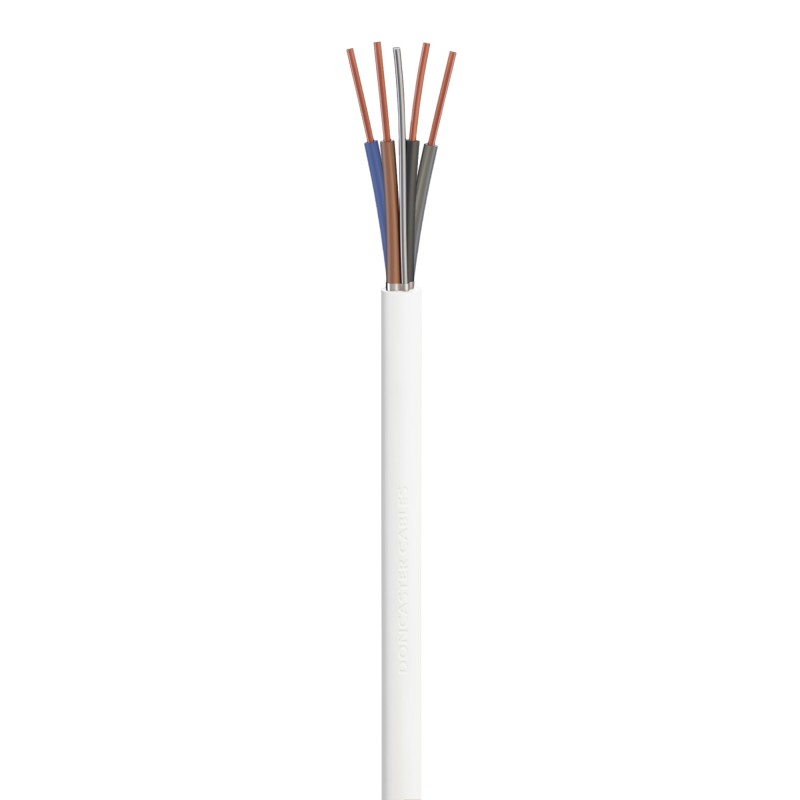 1 Reel of 100 M - RS PRO 4 Core Power Cable, 1.5 mm², 100m, White Thermoplastic Sheath, Fire Performance, 300/500 V