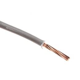 1 Reel of 100 M - RS PRO Grey 6 mm² Hook Up Wire, 7/1.04 mm, 100m