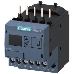 1 pcs - Siemens 3RR Monitoring Relay 1NO + 1NC, 1.6 - 16 A F.L.C, 1 A Contact Rating, 0.0025 kW, 24 V dc, SP, 3RR2