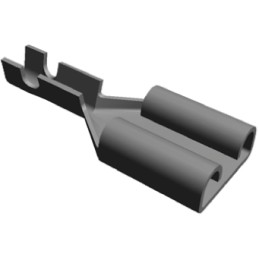 1 Reel of 12000 - TE Connectivity FASTON .250 Uninsulated Female Spade Connector, Receptacle, 6.35 x 0.81mm Tab Size, 0.3mm² to 