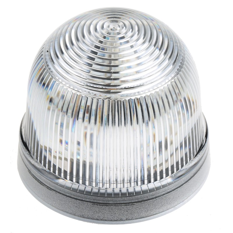 1 pcs - Werma EM 816 Series Clear Steady Beacon, 5 V dc, Panel Mount, LED Bulb, IP65
