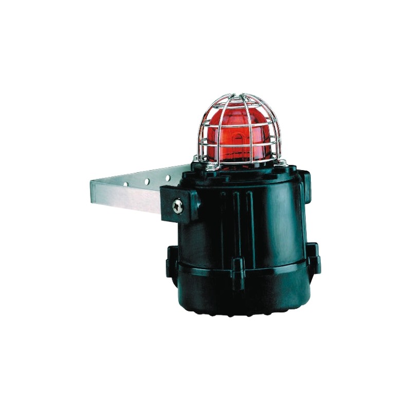 1 pcs - e2s E2xB05 Series Red Strobe Beacon, 24 V dc, Surface Mount, Xenon Bulb, IP66