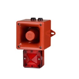 1 pcs - e2s AL105NX Series Blue Sounder Beacon, 24 V, IP66, Wall Mount, 113dB at 1 Metre