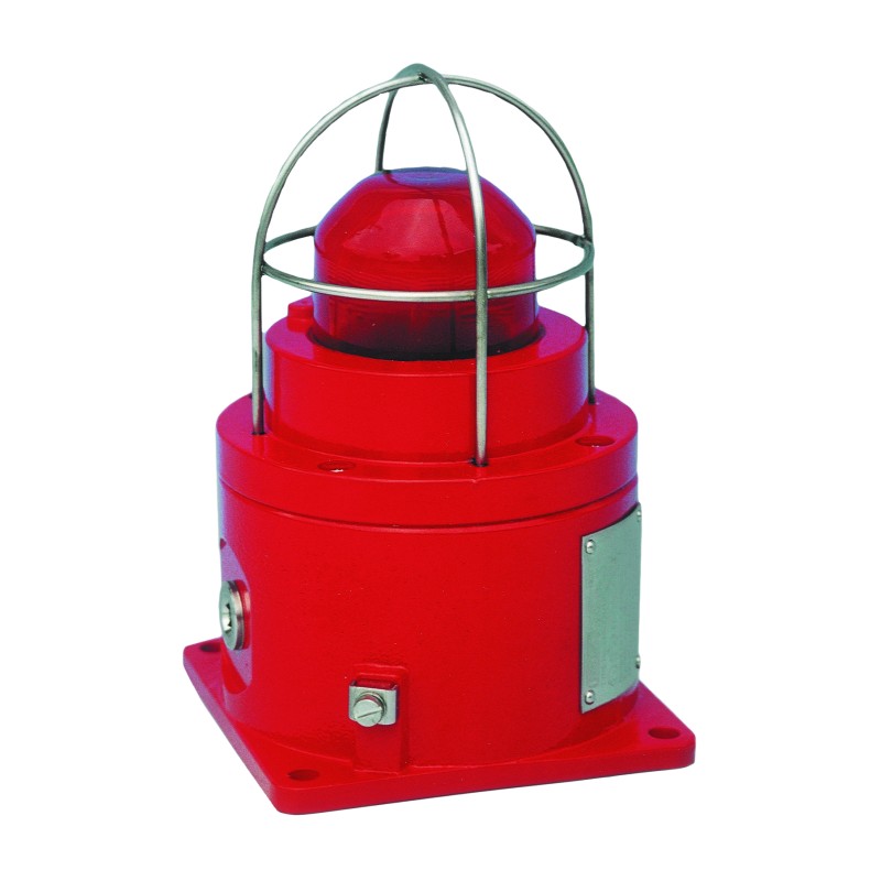 1 pcs - Eaton HAC SM87HXBA Series Red Flashing Beacon, 24 V, Base Mount, Xenon Bulb