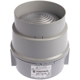 1 pcs - Werma BWM 890 Series Red Steady Beacon, 115 - 230 V ac, Base Mount, LED Bulb, IP65