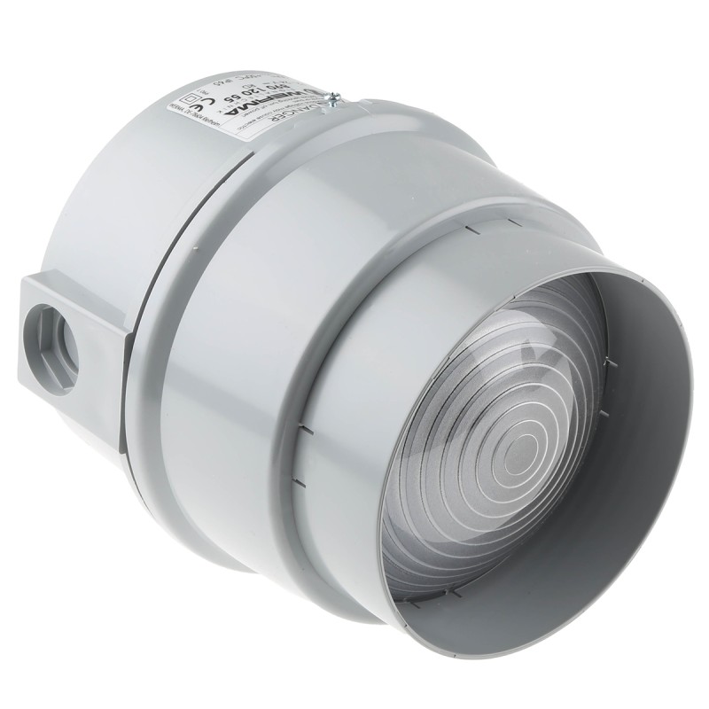 1 pcs - Werma BWM 890 Series Red Steady Beacon, 12 V dc, 24 V dc, Base Mount, LED Bulb, IP65
