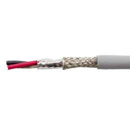 1 Reel of 30 M - Alpha Wire Twisted Pair Data Cable, 2 Pairs, 0.241 mm², 4 Cores, 24 AWG, Screened, 30m, Grey Sheath