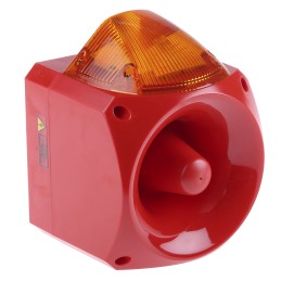 1 pcs - Klaxon Nexus Series Amber Sounder Beacon, 110 V ac, 230 V ac, Wall Mount, 110dB at 1 Metre