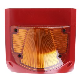 1 pcs - Klaxon Nexus Series Amber Sounder Beacon, 110 V ac, 230 V ac, Wall Mount, 110dB at 1 Metre