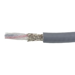1 Reel of 30 M - Alpha Wire EcoFlex PUR Control Cable, 4 Cores, 0.78 mm², ECO, Screened, 30m, Grey PUR Sheath, 18 AWG