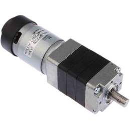 1 pcs - Micromotors Brushed Geared DC Geared Motor, 26.4 W, 24 V dc, 9 Nm, 14 rpm, 10mm Shaft Diameter
