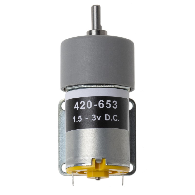 1 pcs - RS PRO Brushed Geared DC Geared Motor, 1.7 W, 3 V dc, 12 Ncm, 29 rpm, 4mm Shaft Diameter