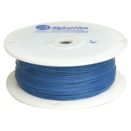 1 Reel of 30 M - Alpha Wire Foil/Braid Shield Blue Twinaxial Cable, 8.23mm OD 30m, Alpha Essentials series, 78 Ω impedance