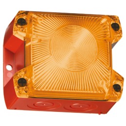 1 pcs - Pfannenberg PY X-S-05 Series Amber Flashing Beacon, 24 V dc, Panel Mount, Xenon Bulb