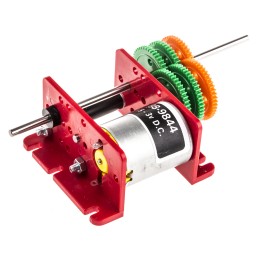 1 pcs - RS PRO Brushed Geared DC Geared Motor, 1.6 W, 3 V dc, 5 mNm, 1 - 2300 rpm, 2mm Shaft Diameter