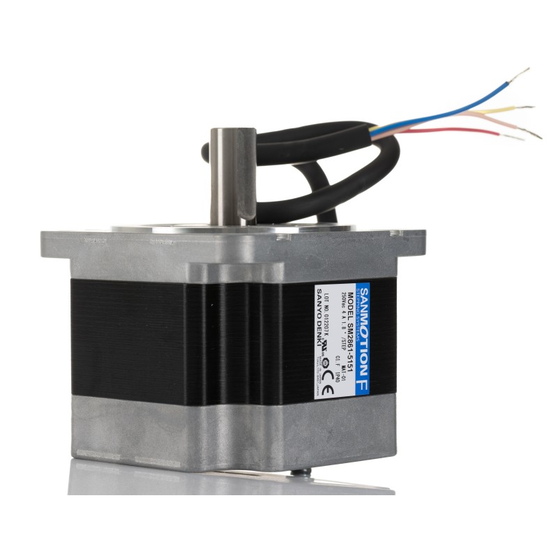 1 pcs - Sanyo Denki SM2861 Series Hybrid, Single Shaft Stepper Motor, 3.30Nm Torque, 100 V, 1.8°, 85.5 x 85.5mm Frame, 14mm