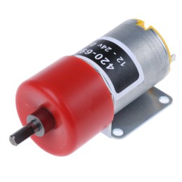1 pcs - RS PRO Brushed Geared DC Geared Motor, 1.3 W, 12 V dc, 12 Ncm, 27 rpm, 4mm Shaft Diameter