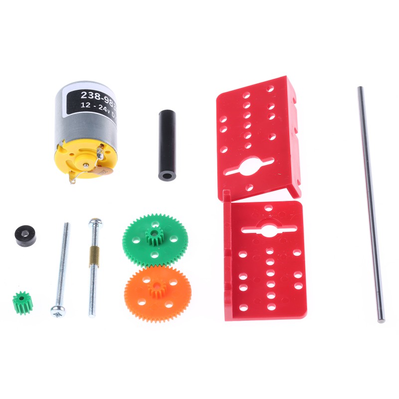 1 pcs - RS PRO Brushed Geared DC Geared Motor, 1.62 W, 12 V dc, 5 mNm, 2 - 4199 rpm, 2mm Shaft Diameter