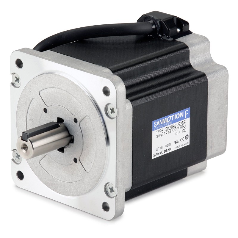 1 pcs - Sanyo Denki SM2862 Series Hybrid, Single Shaft Stepper Motor, 6.4Nm Torque, 100 V, 1.8°, 14mm Shaft