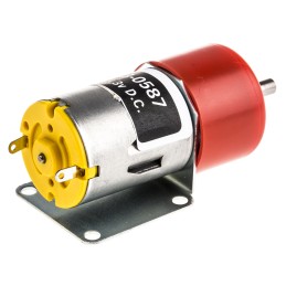 1 pcs - RS PRO Brushed Geared DC Geared Motor, 1.71 W, 3 V dc, 4 Ncm, 604 rpm, 4mm Shaft Diameter