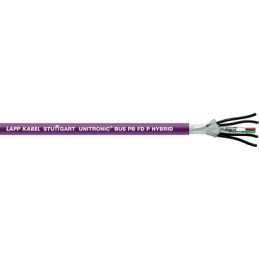1 Reel of 50 M - Lapp UNITRONIC BUS PB FD P Data Cable, 6 Cores, 0.64 mm², 1.5 mm², P, Screened, 50m, Purple PUR Sheath, 19 AWG