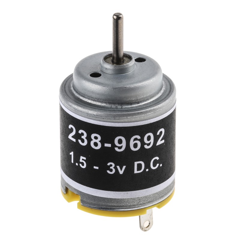 1 pcs - RS PRO Brushed DC Motor, 1.21 W, 1.5 - 3 V dc, 10.4 gcm, 8200 - 14000 rpm, 2mm Shaft Diameter