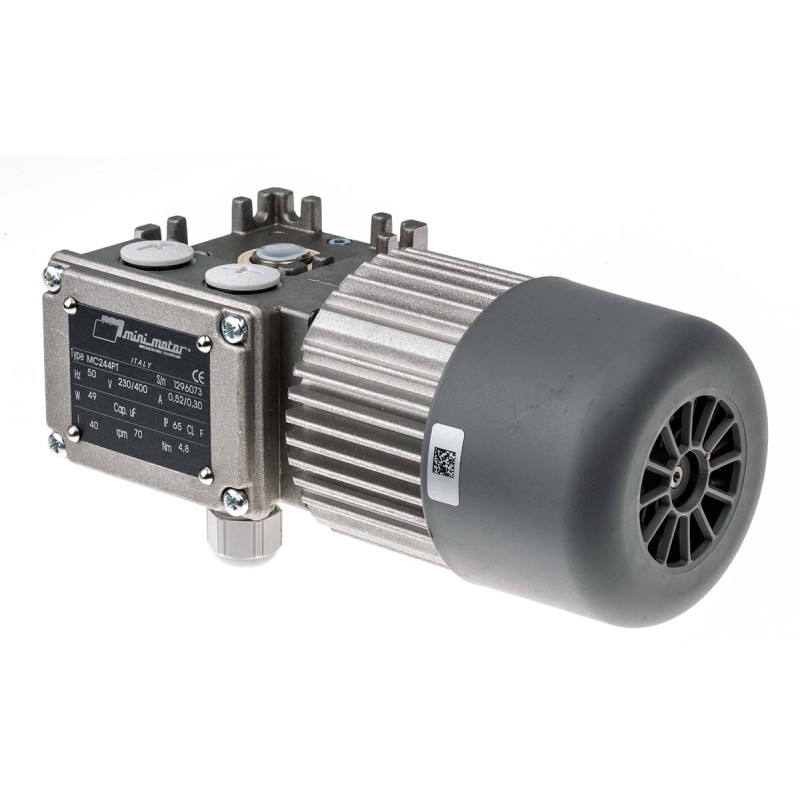1 pcs - Mini Motor Induction Geared AC Geared Motor, 49 W, 3 Phase, 230 V, 400 V