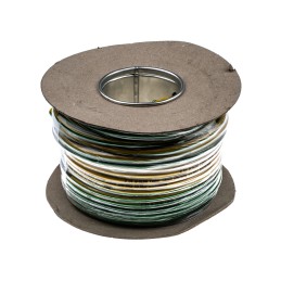 1 Reel of 50 M - RS PRO Green/Yellow 10 mm² Hook Up Wire, 7/1.35 mm, 50m