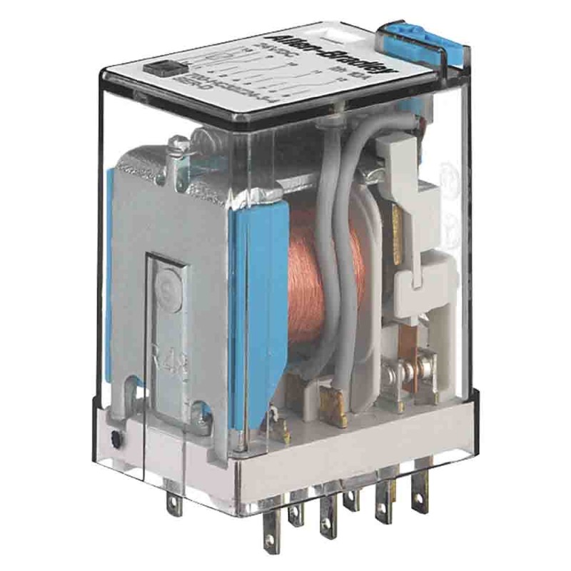 1 pcs - Rockwell Automation Plug In Non-Latching Relay, 240V ac Coil, 7A Switching Current, 4PDT