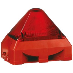 1 pcs - Pfannenberg PY X-MA-05 Series Red Sounder Beacon, 230 V ac, Base Mount, 100dB at 1 Metre