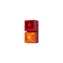 1 pcs - Clifford & Snell YL40 Series Amber Sounder Beacon, 115 V ac, IP65, Fixed Mount, 108dB at 1 Metre