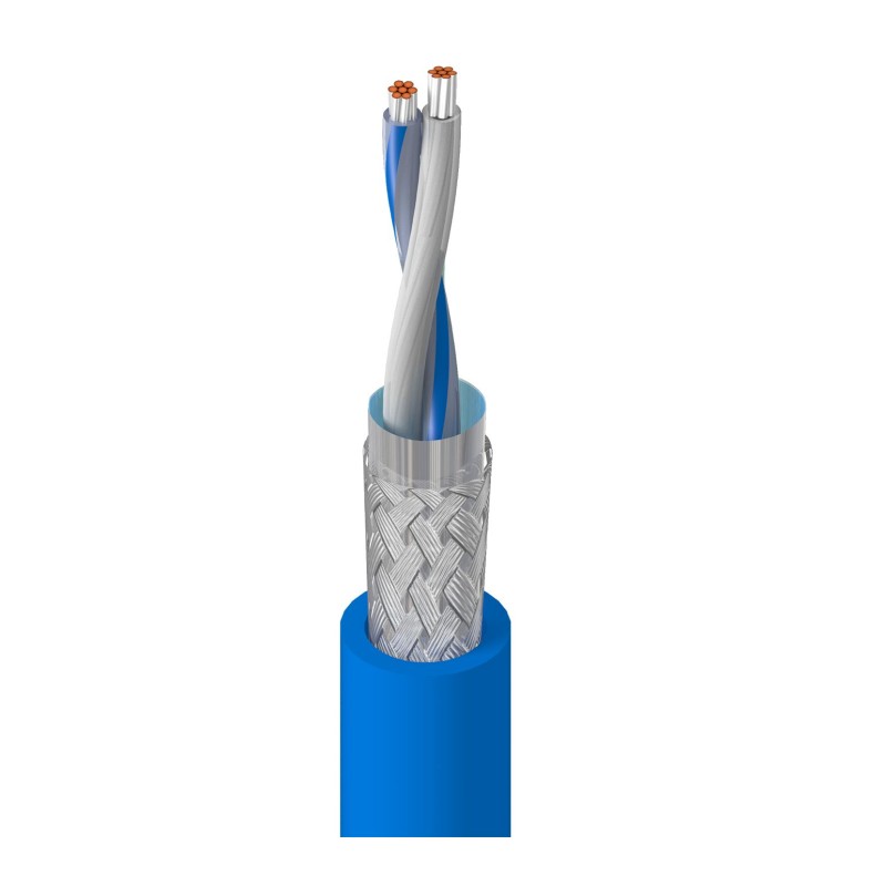 1 Reel of 500 M - Belden Ethernet Cable, Braid, Blue/Grey, 500m