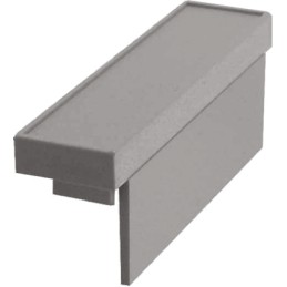 1 Bag of 10 - CAMDENBOSS Polycarbonate End Cover, 20mm H, 14mm W, 18mm L for Use with CNMB DIN Rail Enclosure