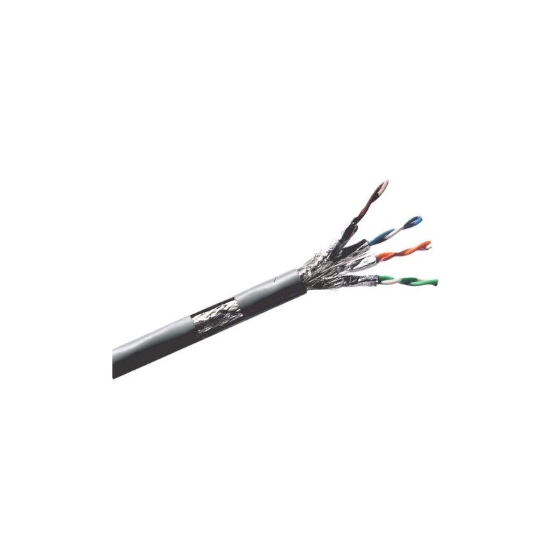 1 Reel of 500 M - RS PRO Cat7a Ethernet Cable, F/UTP, Grey LSZH Sheath, 500m, Low Smoke Zero Halogen (LSZH)