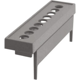 1 Bag of 10 - CAMDENBOSS Polycarbonate Terminal Cover, 20mm H, 14mm W, 88mm L for Use with CNMB DIN Rail Enclosure