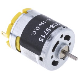 1 pcs - RS PRO Geared DC Motor, 5.75 W, 6 - 15 V dc, 58.8 gcm, 10668 rpm, 2.31mm Shaft Diameter