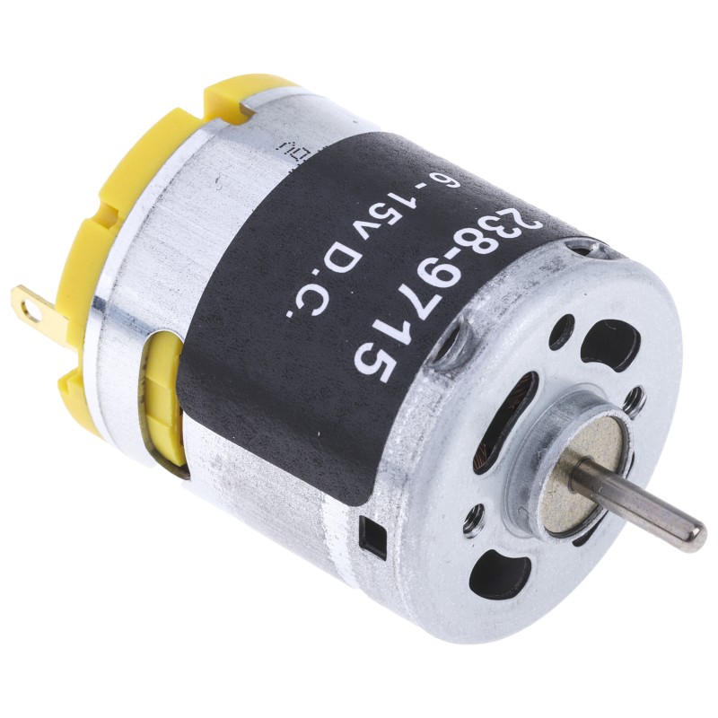 1 pcs - RS PRO Geared DC Motor, 5.75 W, 6 - 15 V dc, 58.8 gcm, 10668 rpm, 2.31mm Shaft Diameter