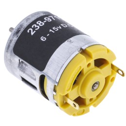 1 pcs - RS PRO Geared DC Motor, 5.75 W, 6 - 15 V dc, 58.8 gcm, 10668 rpm, 2.31mm Shaft Diameter