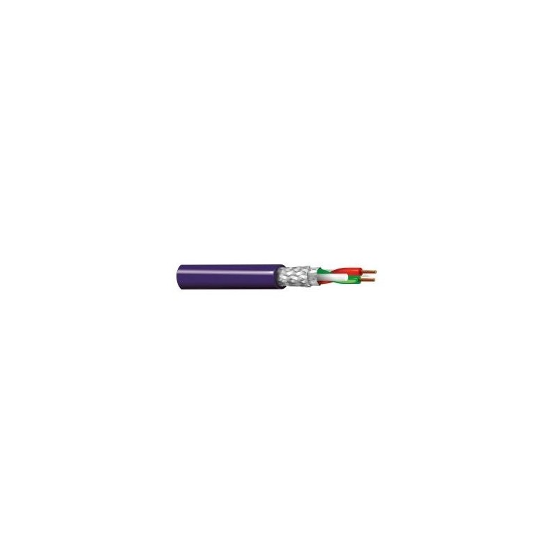 1 Reel of 500 M - Belden Twisted Pair Data Cable, 2 Pairs, 0.25 mm², 4 Cores, 24 AWG, Screened, 500m, Purple Sheath