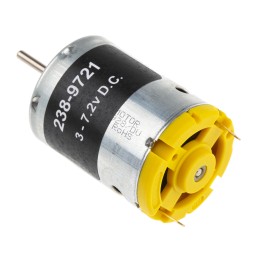 1 pcs - RS PRO Geared DC Motor, 24.6 W, 3 - 7.2 V dc, 107.3 gcm, 22356 rpm, 2.3mm Shaft Diameter