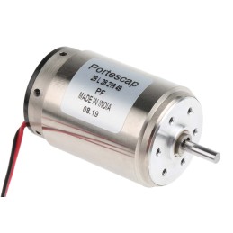 1 pcs - Portescap Brushed DC Motor, 11 W, 12 V dc, 19.9 mNm, 5300 rpm, 3mm Shaft Diameter