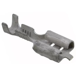 1 Reel of 7000 - TE Connectivity FASTON .250 Uninsulated Female Spade Connector, Receptacle, 6.35 x 0.81mm Tab Size, 0.5mm² to 1