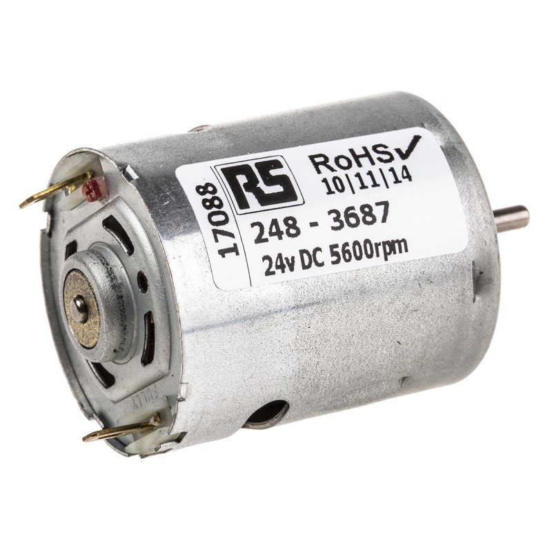 1 pcs - Mellor Electric Brushed DC Motor, 24 V dc, 2.3 Ncm, 5600 rpm