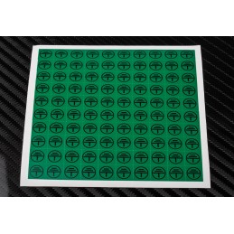 1 Bag of 100 - RS PRO Black/Green Vinyl Safety Labels, Symbol-Text 12.5 mm x 12.5mm