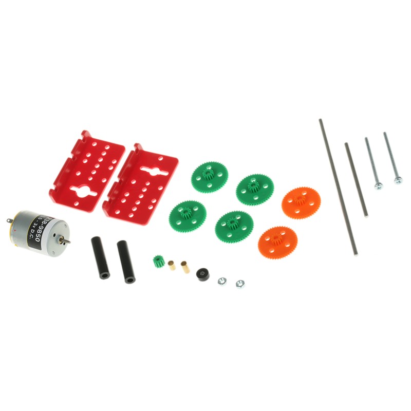 1 pcs - RS PRO Brushed Geared DC Geared Motor, 1.6 W, 3 V dc, 5 mNm, 1 - 2300 rpm, 2mm Shaft Diameter