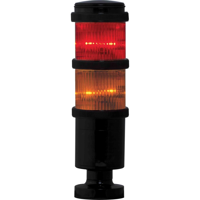 1 pcs - RS PRO Red/Amber Signal Tower, 2 Lights, 240 V