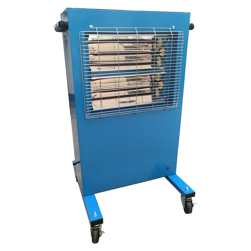 1 Box of 1 - Broughton 3kW Infrared Infrared Heater, Roller Mount, 110 V BS4343/IEC60309