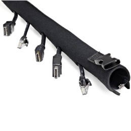 1 pcs - StarTech.com 1m Black Cable Cover in Neoprene